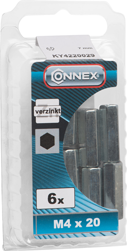 Connex-Verbindungsmutter (6k) M4x20 6 Stück VZ - KY4220029