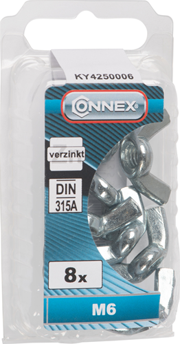 Connex Flügelmutter M6 8 Stück VZ - KY4250006