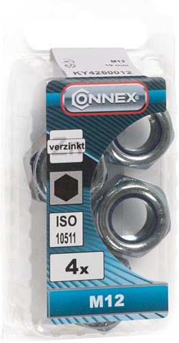 Connex-Sicherungsmutter mit Nylonring M12 4 Stück VZ - KY4260012