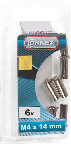 Connex-Hülsenmutter M4x14 6 Stück ni - ky4320414