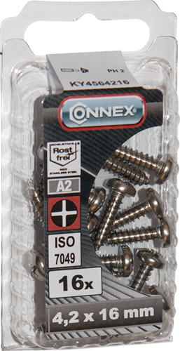 Connex Blechschraube Pank 4,2x16 16Stk A2 - KY4564216