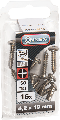 Connex Blechschraube Pank 4,2x19 16Stk A2 - KY4564219