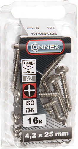 Connex Blechschraube Pank 4,2x25 16Stk A2 - KY4564225