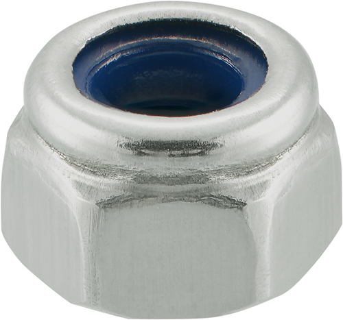 Connex-Kontermutter mit Nylon-Unterlegscheibe M10 4 Stück A2 – KY4690010
