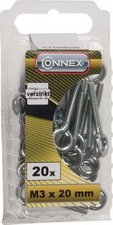 Connex Ringschraube M3x20 20 Stück VZ - KY5000320 - afbeelding 2