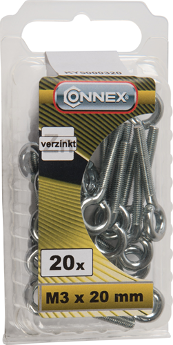 Connex Ringschraube M3x20 20 Stück VZ - KY5000320