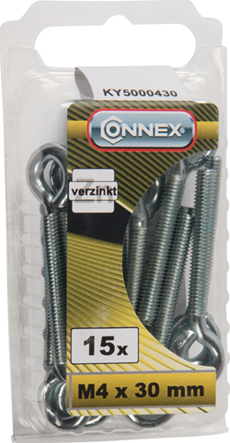 Connex Ringschraube M4x30 15 Stück VZ - KY5000430