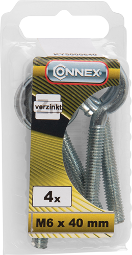 Connex Ringschraube M6x40 4 Stück VZ - KY5000640