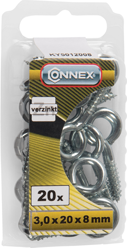 Connex-Augenschraube 3,0x20x8 20 Stück vz - ky5012008