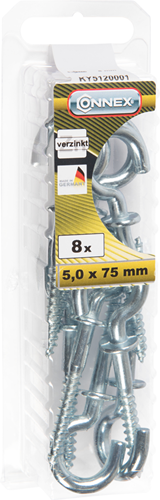 Connex-Hakenschraube 5,0x75 Anschlag * 8 Stück vorne - ky5120001