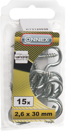 Connex-Hakenschraube 2,6x30 15 Stück vz - ky5120030