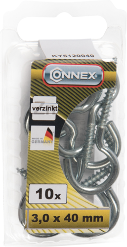 Connex-Hakenschraube 3,0x40 10 Stück vz - ky5120040