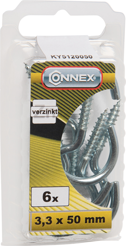 Connex-Hakenschraube 3,3x50 6 Stück vz - ky5120050