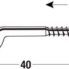 Connex-Hakenschraube 3,0x40 10 Stück mit - ky5140040