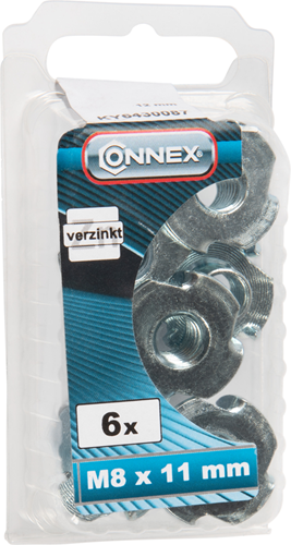 Connex-Schlagmutter mit Haken M8x11 6 Stück VZ - KY6430087