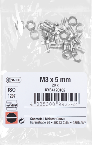 Connex Zylinderkopfschraube M3x5 VZ 20 Stück m - kyb4120162