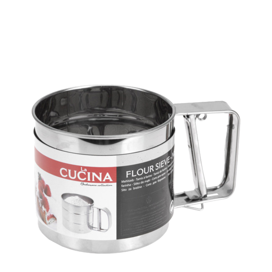 La cucina Mehlsieb aus Edelstahl