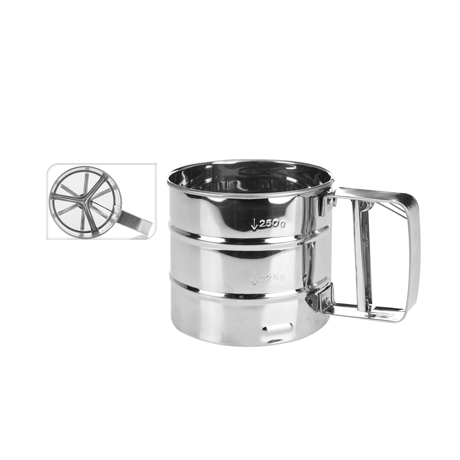 La cucina Mehlsieb aus Edelstahl