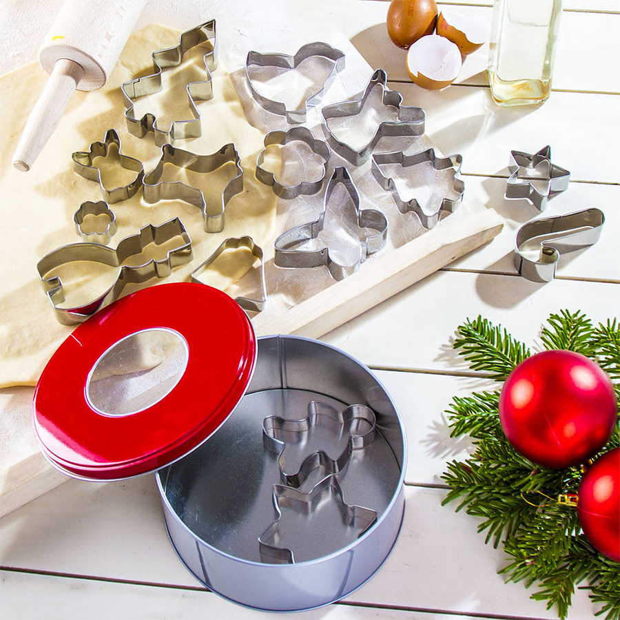 Form -Shape Set Weihnachten Edelstahl, 15st.