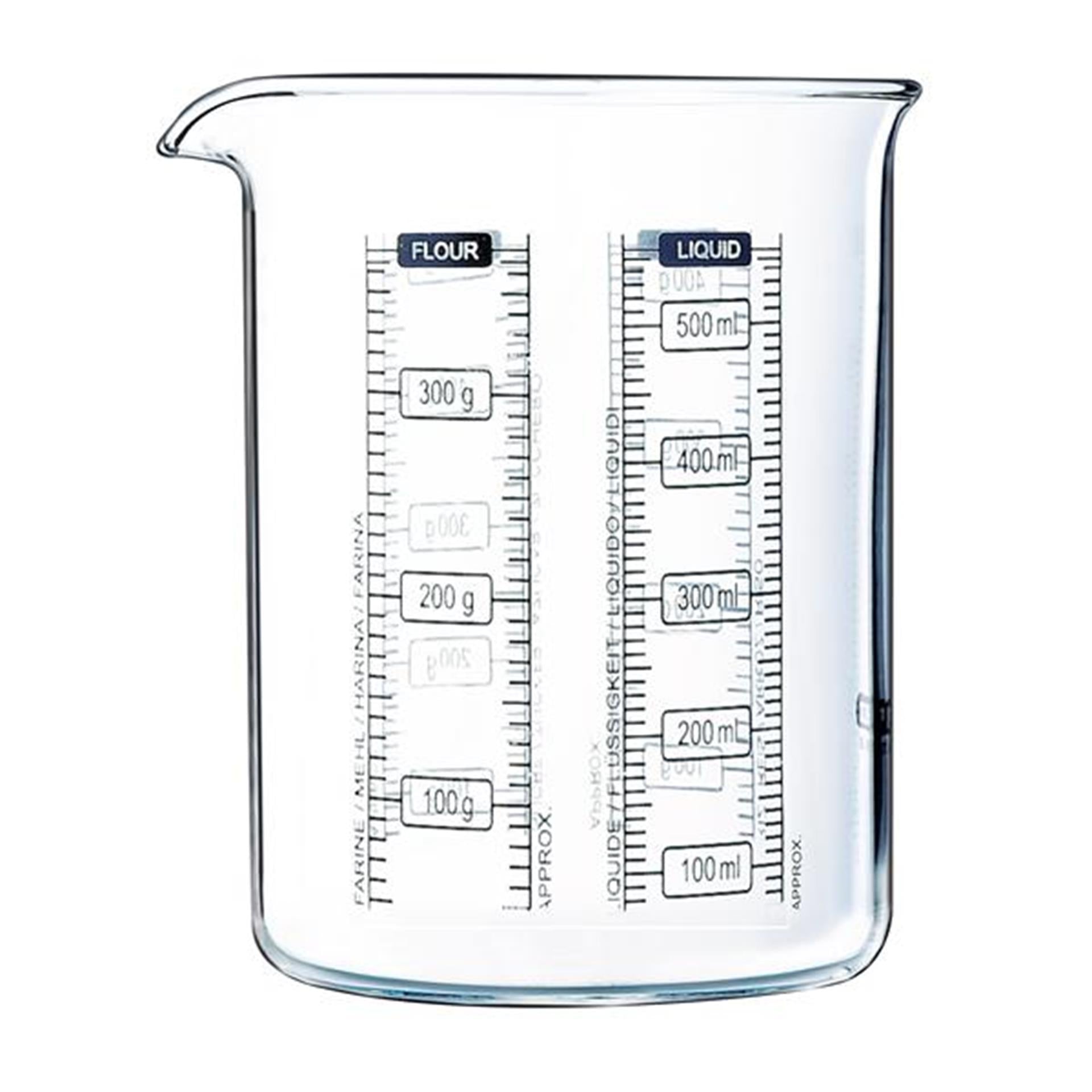 Pyrex-Messbecher 500 ml Glas