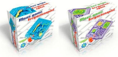 Bongers Toy Labyrinth -Spiel mit Joystick, um den Ball ins Loch zu bringen, 2 Assorti