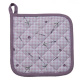 Clayre Eef Topflappen Lavendel 20x20cm - afbeelding 2