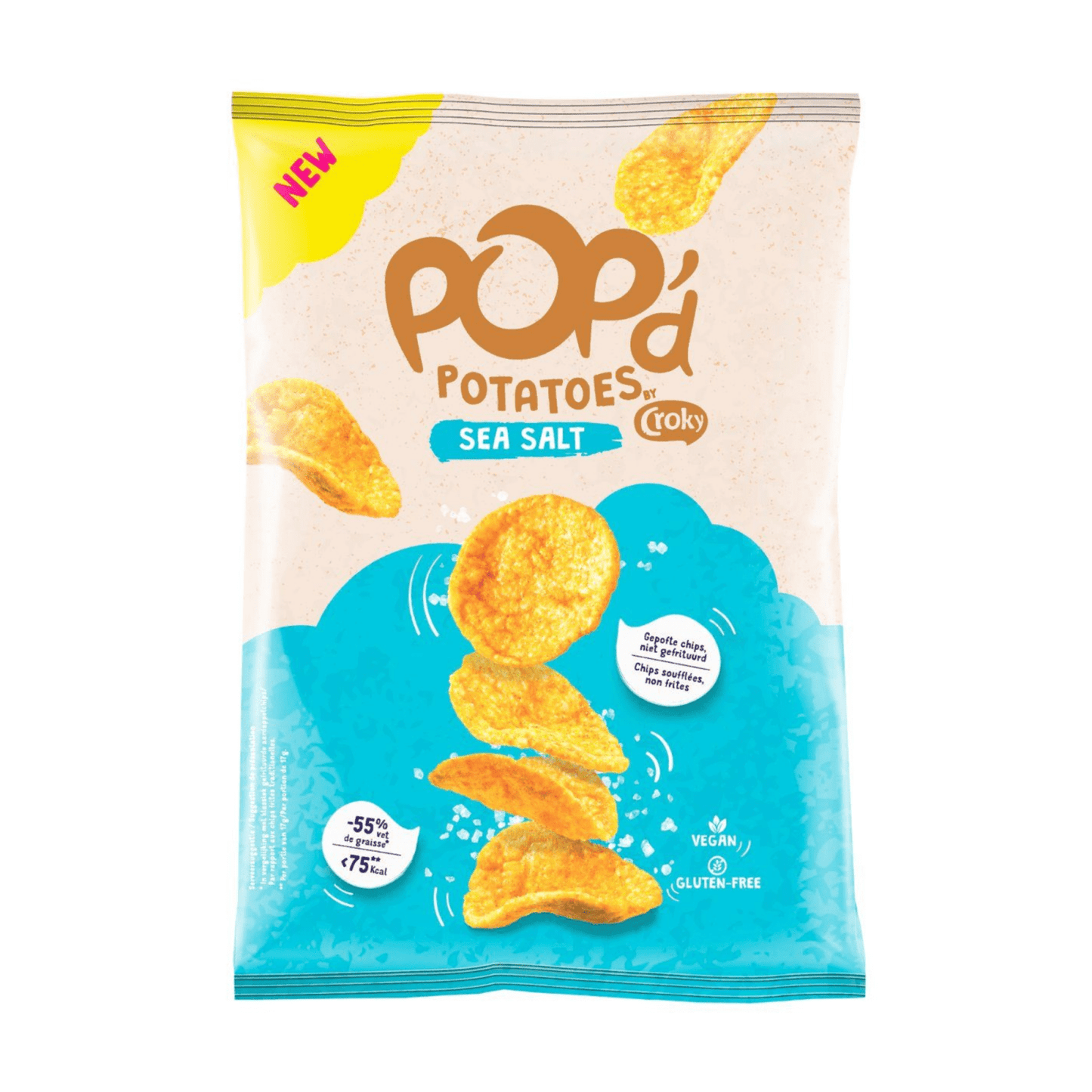 Croky Pop'd Potatoes Meersalz (24x 17gr)