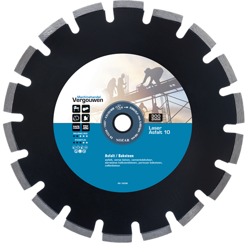 Vg Diamantsäge 300 25,4 mm Laserasphalt 10