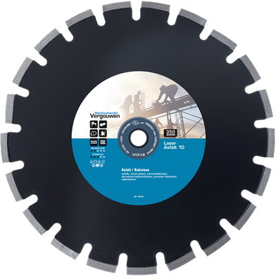 Vg Diamantsäge 350 25,4 mm Laserasphalt 10