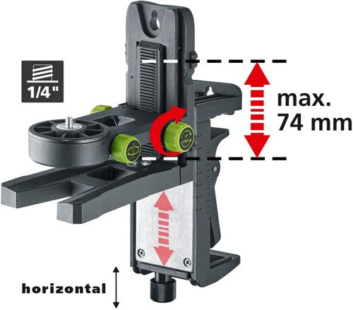 Laserliner Crossgrip plus Magnetklammer und Wandhalter - 036.22
