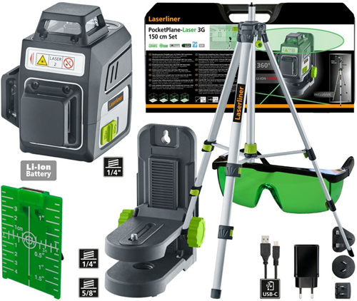 Laserliner Taschenhobellaser 3g Set - 036.703a