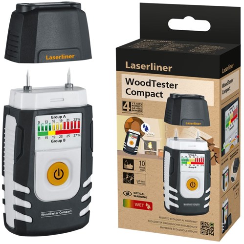 Laserliner Woodtester Kompakt-Holzfeuchtemessgerät - 082.004e