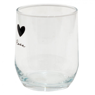 Clayre Eef Trinkglas Herz ø8x9cm 300ml