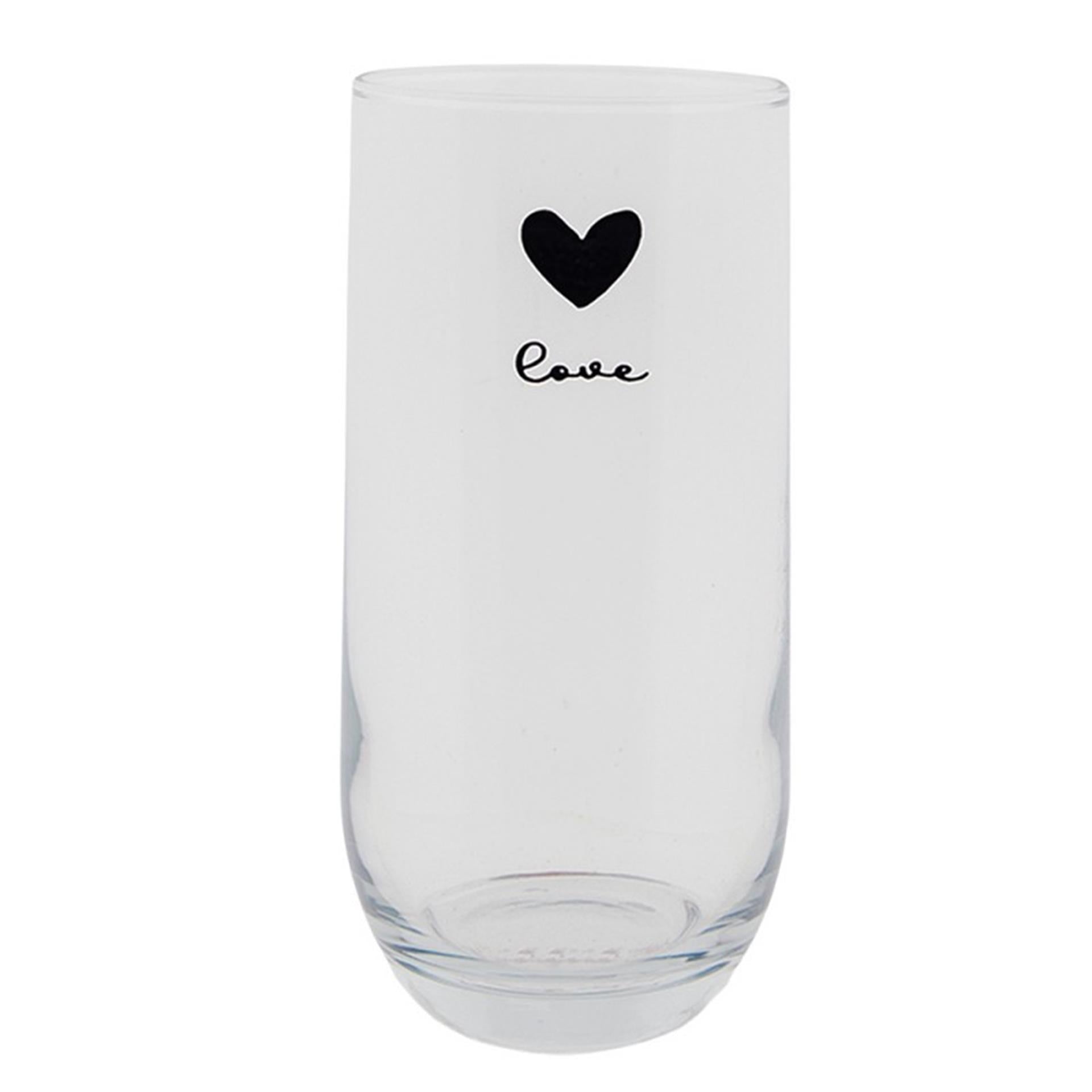 Clayre Eef Longdrinkglas Herz 280ml