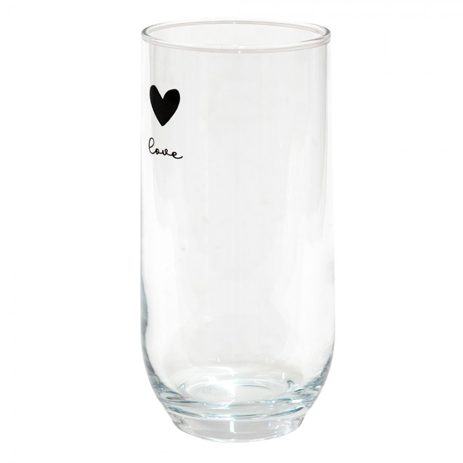 Clayre Eef Longdrinkglas Herz 280ml