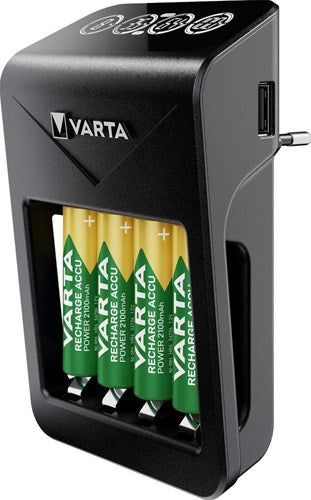 LCD Varta Batterieladegerät LCD mit 4x2100mA AA-Batterie - 3512391