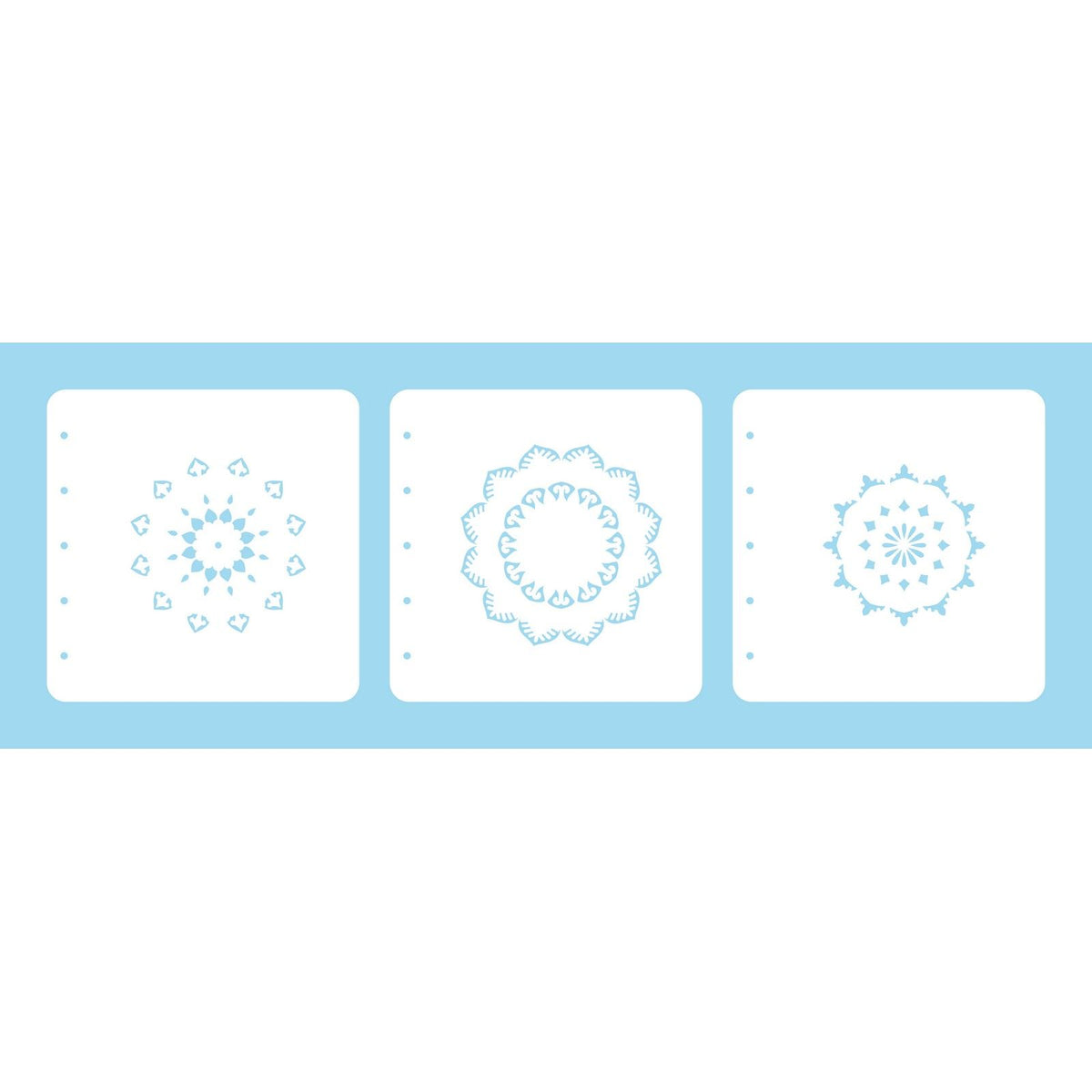 Nellies Wahl • Satz mit 3-schichtigen Kombinationsschablonen-Set Mandala-2