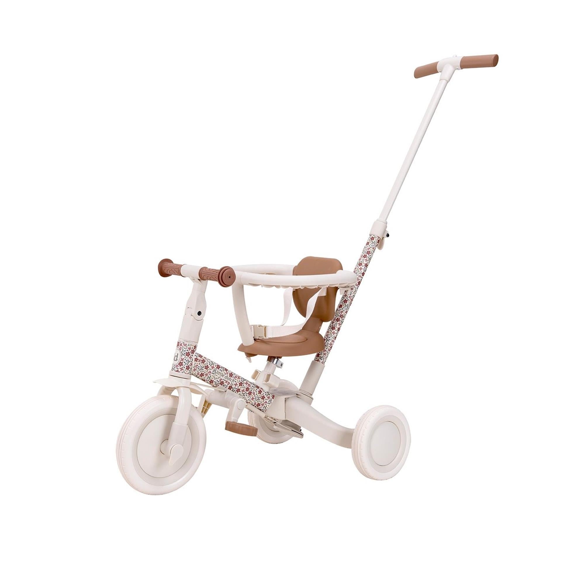 Little Dutch – 4-in-1-Dreirad mit Schiebestange – sonnige Blume