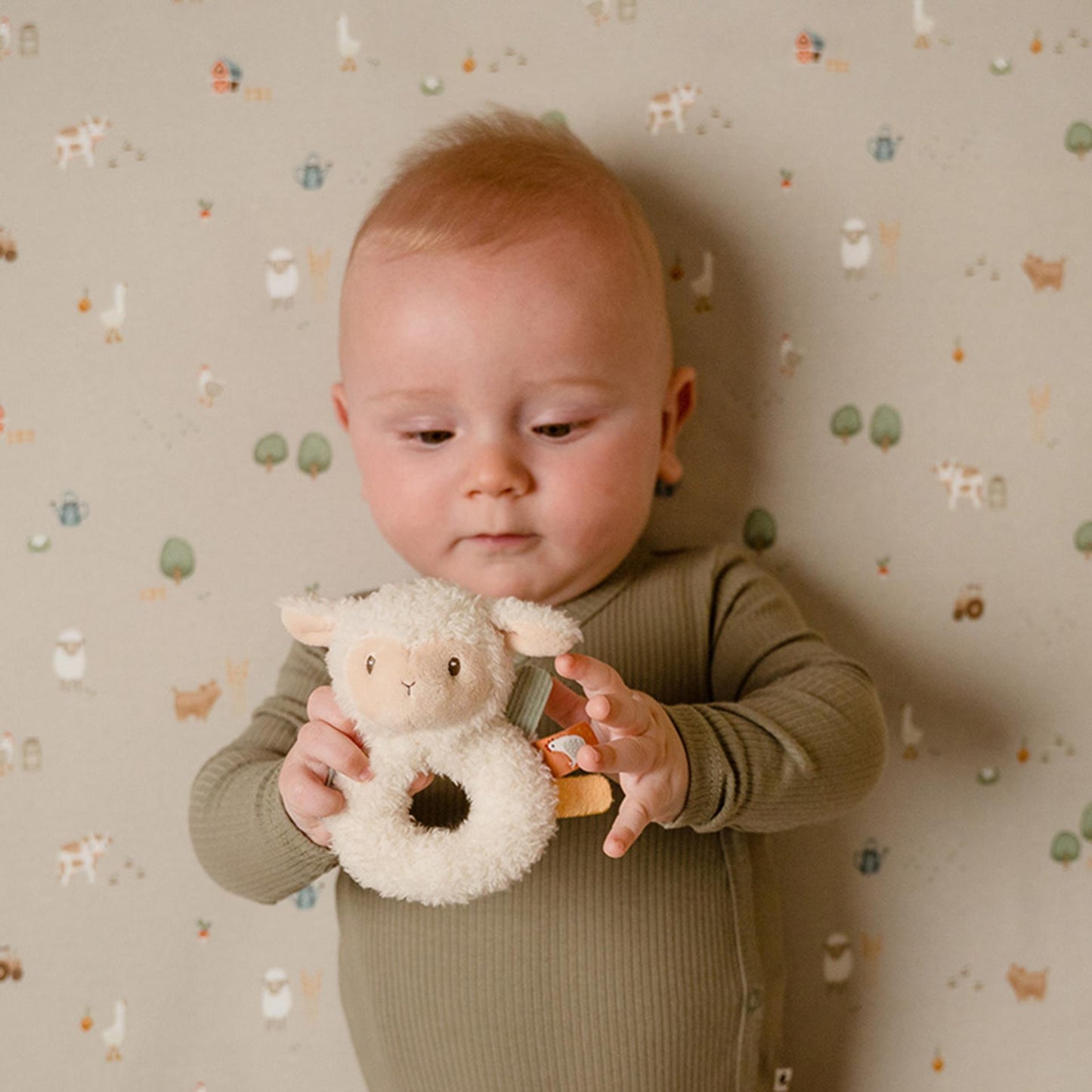 Tiamo Little Farm Soft Ring Rassel Schafe