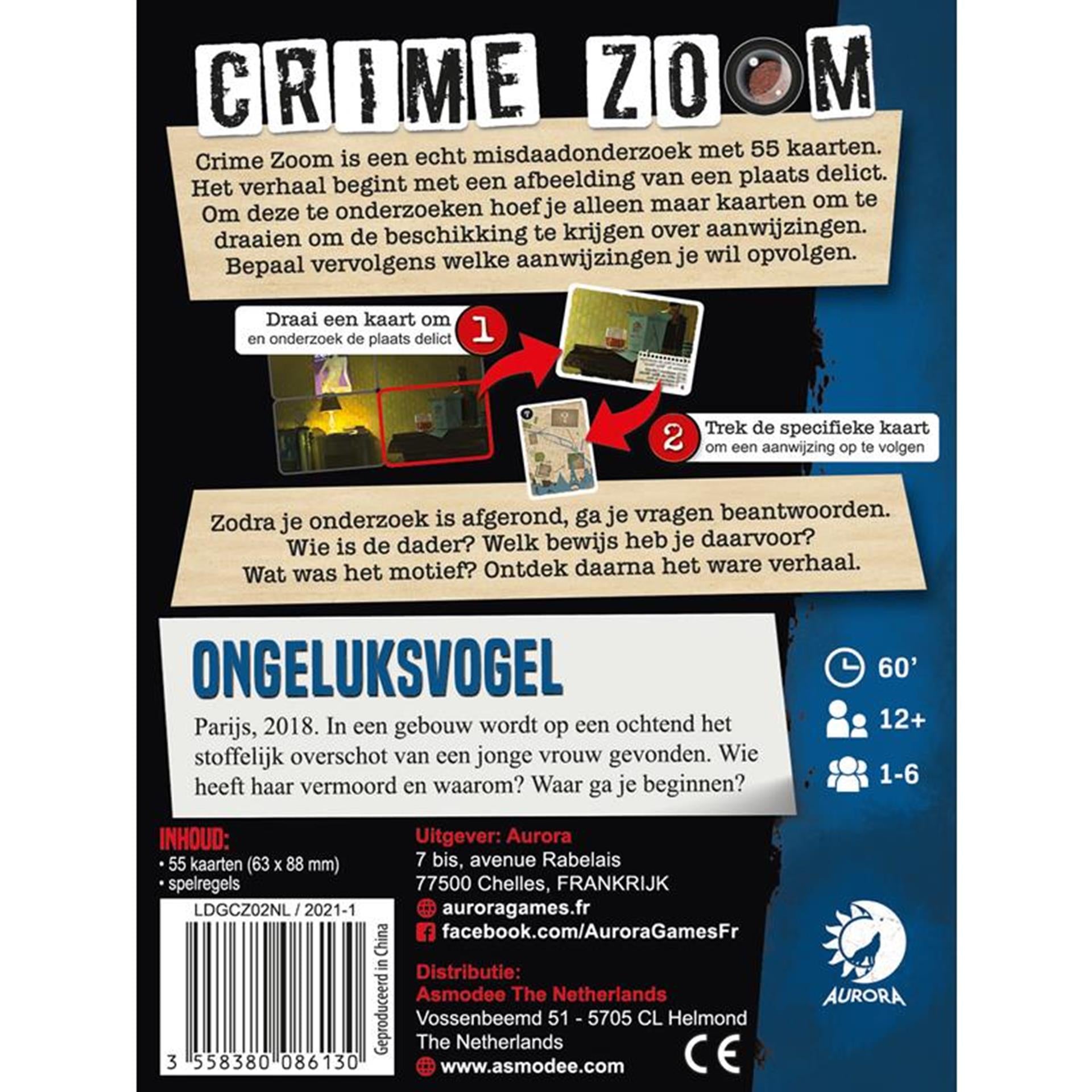 Asmodee Crime Fall 2 resultierende Buch
