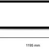 LED-Hintergrundbeleuchtung, schwarz, 120 x 30 cm, 30 W, 4050 lm, dreifach weiß – 5016260
