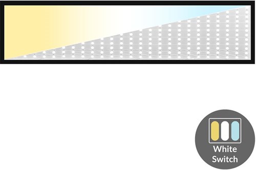 LED-Hintergrundbeleuchtung, schwarz, 120 x 30 cm, 30 W, 4050 lm, dreifach weiß – 5016260