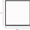 LED-Hintergrundbeleuchtung, schwarz, 60 x 60 cm, 30 W, 4050 lm, dreifach weiß – 5016250