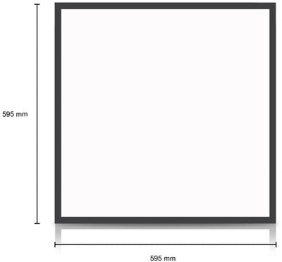 LED-Hintergrundbeleuchtung, schwarz, 60 x 60 cm, 30 W, 4050 lm, dreifach weiß – 5016250