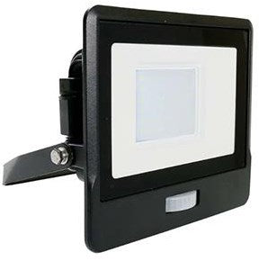 LED-Bauleuchte | 30w | 6500k | IP65 | mit Sensor | Körper schwarz