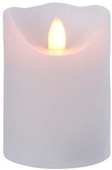 LED-Flackerkerze 7x9cm weiß - 5509400 - afbeelding 1