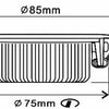 LED-Einbaustrahler 5W dimtowarm 85mm 36° rund verstellbar schwarz - led4601