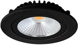 LED-Einbaustrahler 5W dimtowarm 85mm 36° rund verstellbar schwarz - led4601 - afbeelding 1