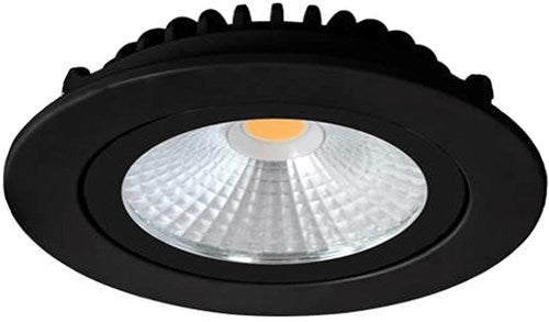 LED-Einbaustrahler 5W dimtowarm 85mm 36° rund verstellbar schwarz - led4601