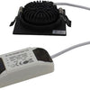 LED-Einbaustrahler 6W 2700K 85mm 60° quadratisch verstellbar schwarz - led4615